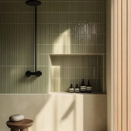 Styl japandi – minimalizm i naturalne płytki w roli głównej