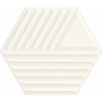 Woodskin Bianco Heksagon Str C 19,8x17,1 Gat. 1