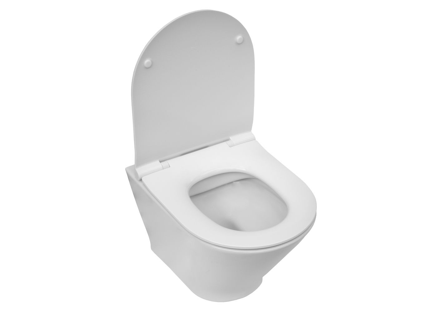 GAP ROUND COMPACTO miska wisząca WC Rimless 48 cm z deską wolnoopadającą - biała