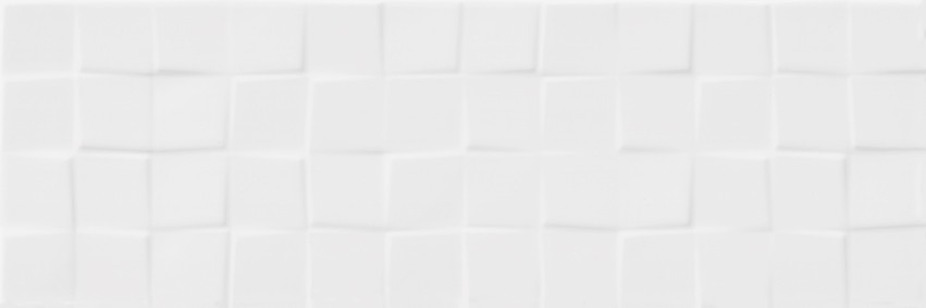 White Glossy Structure Cubes płytka scienna 20x60 Gat 1